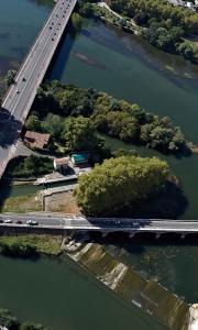 Vue aérienne Pont de Tounnis Toulouse